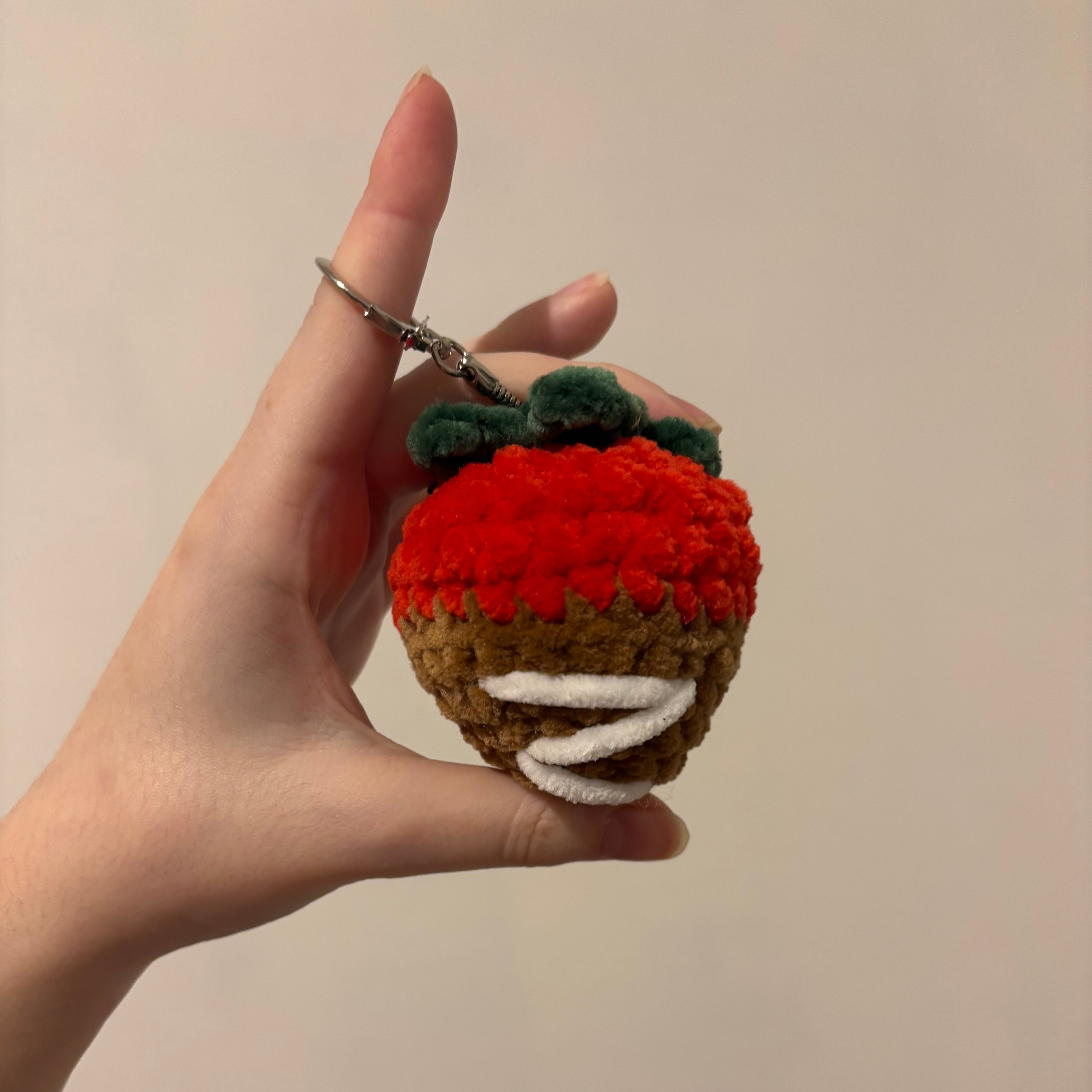 Porte clé fraise choco