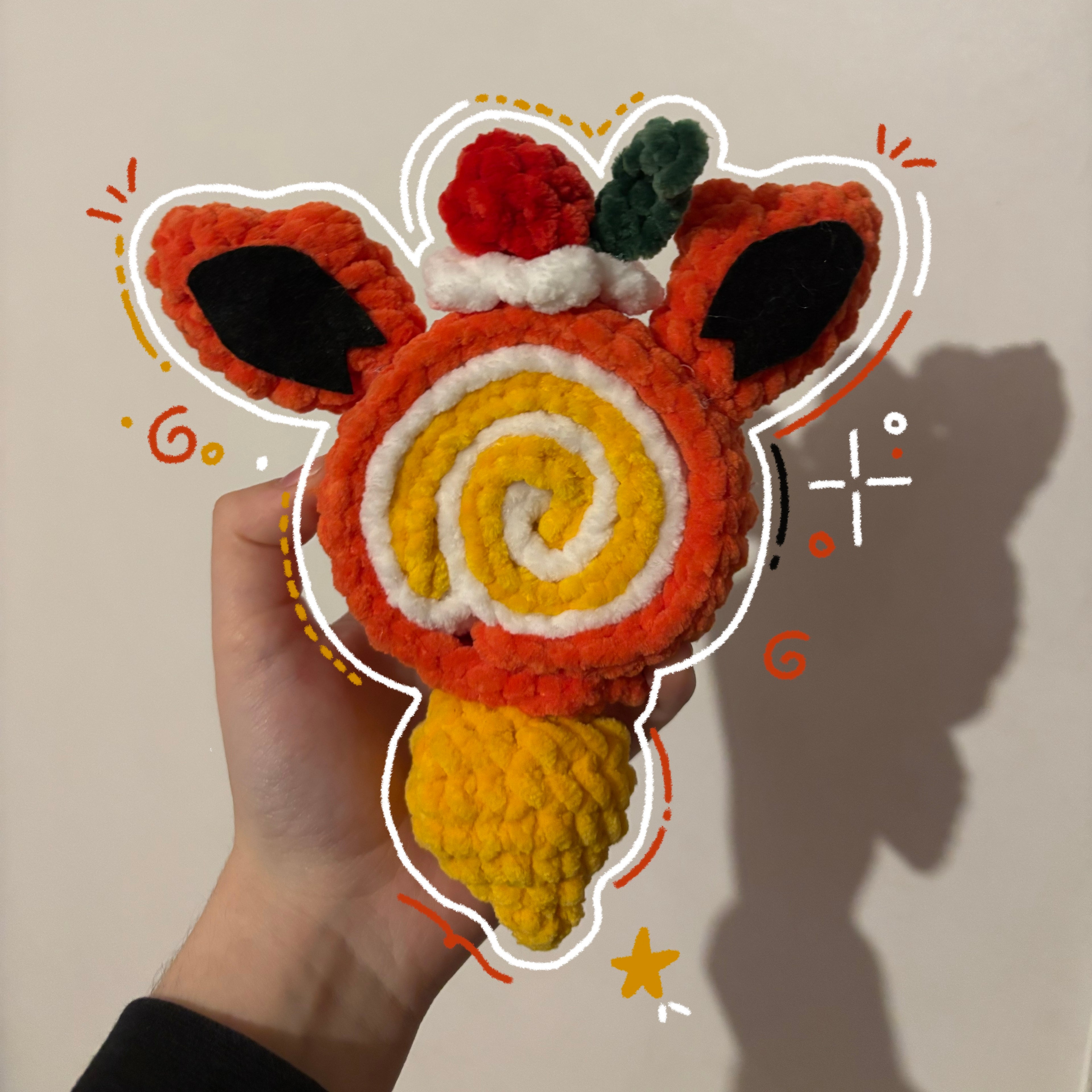 Cake roll orange